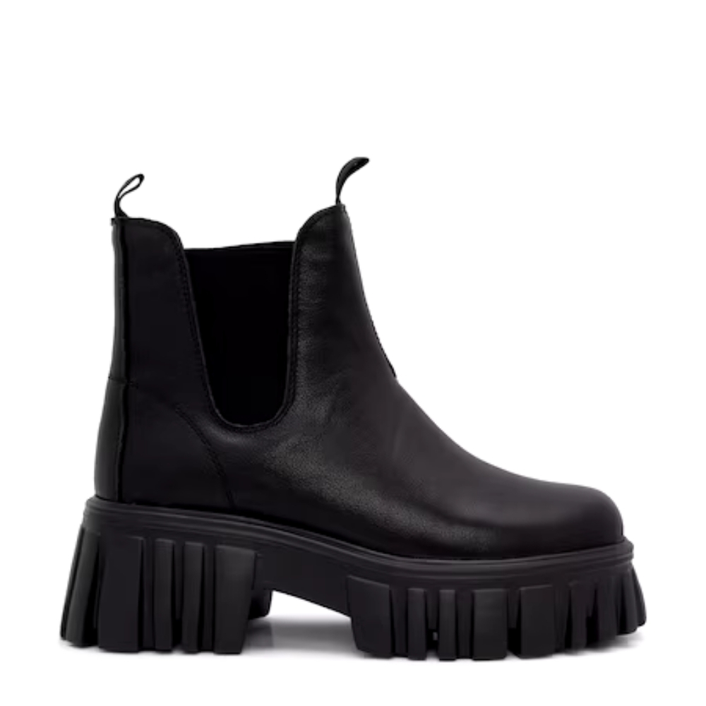 Chunky Leather Chelsea Boots